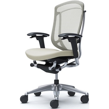 コンテッサセコンダ、可動肘、ハイバック、座クッション、ハンガー無、ランバー無、ブラックB、ポリッシュ、脚ポリッシュ、ウレタン - オカムラ(岡村製作所)