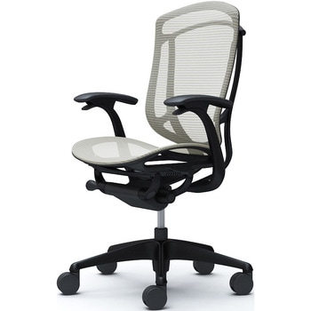 コンテッサセコンダ、固定肘、ハイバック、座メッシュ、ハンガー無、ランバー無、ブラックB、ブラック、脚ブラック、ウレタン オカムラ(岡村製作所)