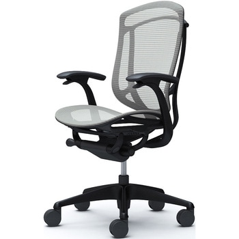 コンテッサセコンダ、固定肘、ハイバック、座メッシュ、ハンガー無、ランバー無、ブラックB、ブラック、脚ブラック、ウレタン オカムラ(岡村製作所)