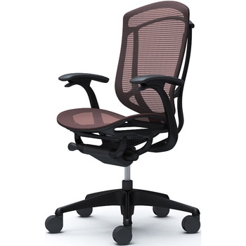 コンテッサセコンダ、固定肘、ハイバック、座メッシュ、ハンガー無、ランバー無、ブラックB、ブラック、脚ブラック、ウレタン オカムラ(岡村製作所)