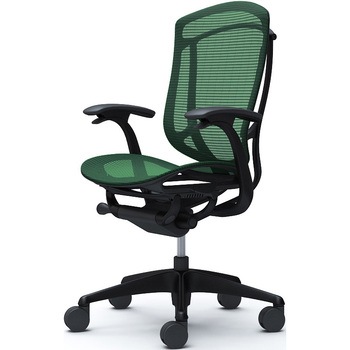 コンテッサセコンダ、固定肘、ハイバック、座メッシュ、ハンガー無、ランバー無、ブラックB、ブラック、脚ブラック、ウレタン オカムラ(岡村製作所)