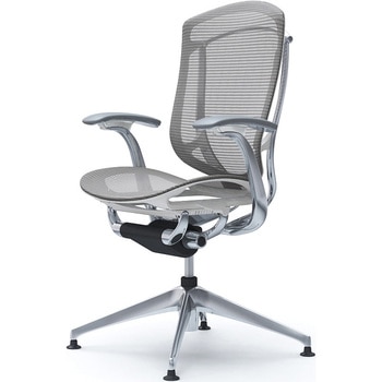 コンテッサセコンダ，固定肘，座メッシュ，ハイバック4本脚，ポリッシュ，ホワイト，ランバー無ハンガー無 オカムラ(岡村製作所)