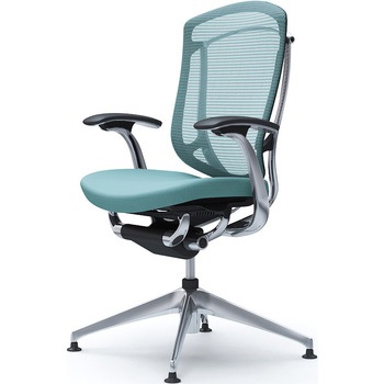 CC43FR FPC6 コンテッサセコンダ，固定肘，座クッション，ハイバック4本脚，ポリッシュ，ブラック，ランバー無ハンガー無 オカムラ(岡村製作所) 62609674