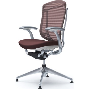 CC43FW FPC8 コンテッサセコンダ，固定肘，座クッション，ハイバック4本脚，ポリッシュ，ホワイト，ランバー無ハンガー無 オカムラ(岡村製作所) 62609830