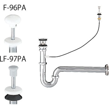 プッシュワンウェイ式排水Pトラップ LIXIL(INAX) 洗面用トラップ 【通販モノタロウ】