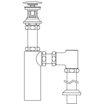 排水ボトルSトラップ(排水口カバー付) INAX(LIXIL)