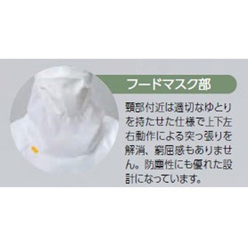 TriApex クリーンウェア AC滅菌対応 フード一体ツナギ服 東洋リントフリー