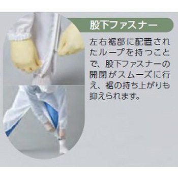 TriApex クリーンウェア AC滅菌対応 フード一体ツナギ服 東洋リントフリー