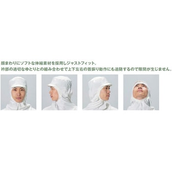 TriApex 快適・吸汗速乾・低発塵ユニフォーム フード一体上着 東洋リントフリー