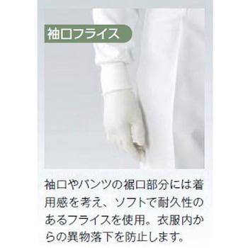 TriApex 快適・吸汗速乾・低発塵ユニフォーム フード一体上着 東洋リントフリー