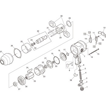 部品 エアインパクトレンチ SI-1555T ULTRA SHINANO(信濃)