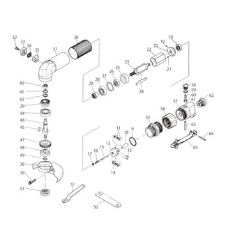 部品 ディスクグラインダー SI-2501L SHINANO(信濃機販)