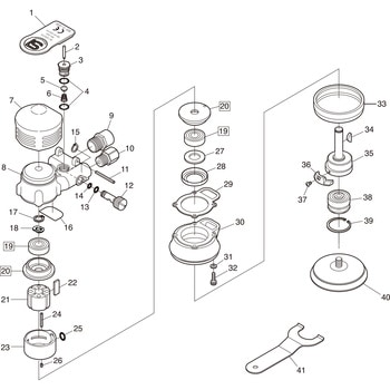 部品 ミニダブルアクションサンダー SI-3102M SHINANO(信濃機販)