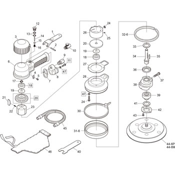 部品 ダブルアクションサンダー SI-3118-6AP - SHINANO(信濃機販)