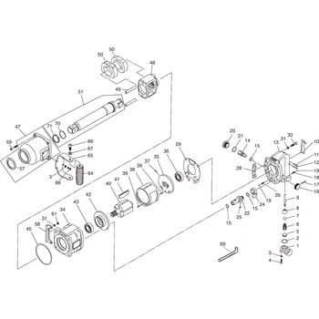 部品 エアインパクトレンチ SI-3850GL SHINANO(信濃機販)