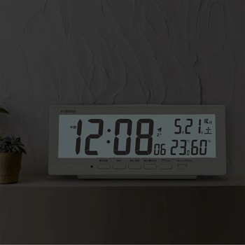 自動点灯機能付き電波置き時計 保土ヶ谷電子販売