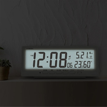 自動点灯機能付き電波置き時計 保土ヶ谷電子販売