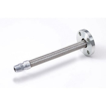 固定ネジ+フランジ継手型フレキシブルホース 六角ニップル+JIS10KF SS400 S230+F110 テクノフレックス