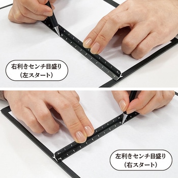 Kiwami LRオールアルミ3面定規 16cm 共栄プラスチック
