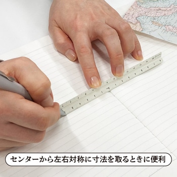 Kiwami LRオールアルミ3面定規 16cm 共栄プラスチック