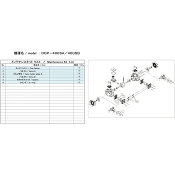 DOP-400SB MAINTENANCEKIT 小型ドライ真空ポンプ用メンテナンスキット