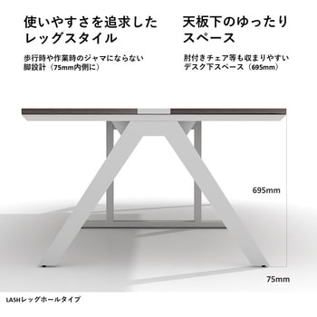 LASH(ラッシュ) デスク ラッシュホールレッグ スマイル