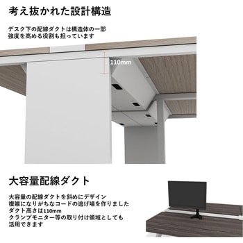 LASH(ラッシュ) デスク ティーレッグハーフ スマイル