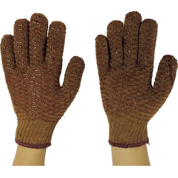 210 ビニライン おたふく手袋 1双入 ブラウン色 フリーサイズ - 【通販