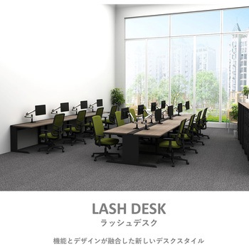 LASH(ラッシュ) デスク ティーレッグホール スマイル