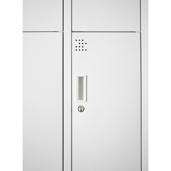 スチールロッカー9人用 ホワイト スマイル