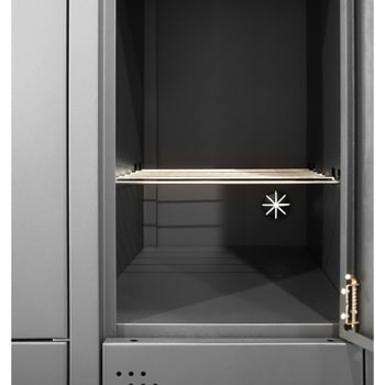 スチールロッカー9人用 ブラック スマイル