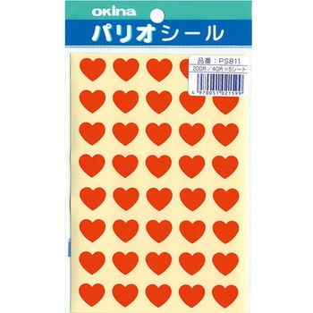 パリオシール ハートシール 型抜き 日本ノート