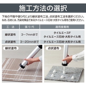 内外装石材用接着剤 タイルエース石材・大形タイル用(石材低汚染品) セメダイン