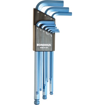 カラーガード・L-レンチ ソリッドブルー セット9本組 BONDHUS