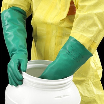 耐溶剤作業手袋アルファテック ソルベックス 37-185(厚手ロングタイプ) アンセル