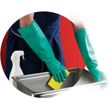 耐溶剤作業手袋アルファテック ソルベックス 37-185(厚手ロングタイプ) アンセル