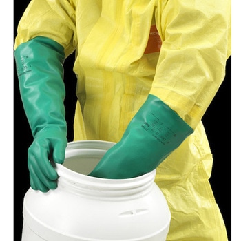 耐溶剤作業手袋アルファテック ソルベックス 37-185(厚手ロングタイプ) アンセル