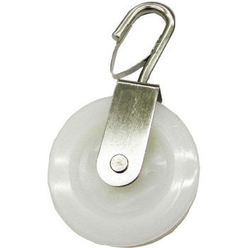 ナイロンプーリー フック外れ止め付 - 水本機械製作所