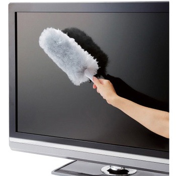 クリーニングブラシ テレビ用クリーナー 2WAY ホワイト エレコム