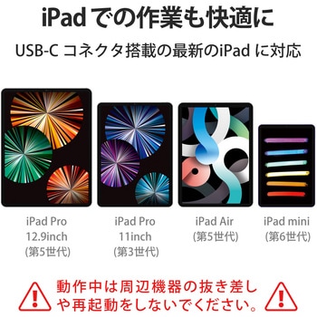 USBハブ ドッキングステーション Type-C接続 USB3.1×3ポート HDMI×1ポート 4K対応 ブラック エレコム