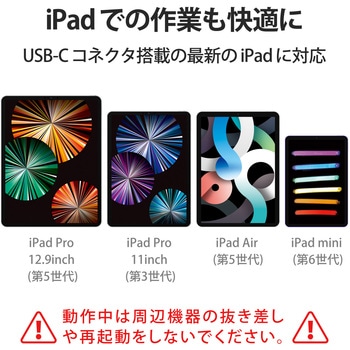 USBハブ ドッキングステーション Type-C接続 USB3.1×3ポート HDMI×1ポート LANポート付 スリム シルバー エレコム