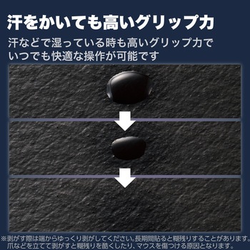 マウスグリップテープ 【ゲーミングマウス エレコム M-VM501専用】 アンチスリップ 極薄シート V custom エレコム