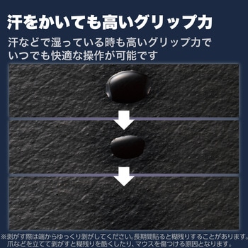 マウスグリップテープ 【ゲーミングマウス エレコム M-VM501L専用】 アンチスリップ 極薄シート V custom エレコム