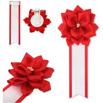 リボン徽章 記章 胸章 小リボンバラ 20個セット YONEOKA RIBBON