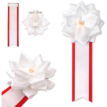 リボン徽章 記章 胸章 小リボンバラ 20個セット YONEOKA RIBBON
