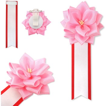 リボン徽章 記章 胸章 小リボンバラ 20個セット YONEOKA RIBBON