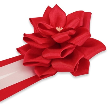リボン記章 胸章 徽章 大リボンバラ タレ付き 6個セット YONEOKA RIBBON
