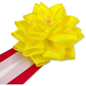 リボン記章 胸章 徽章 大リボンバラ タレ付き 6個セット YONEOKA RIBBON