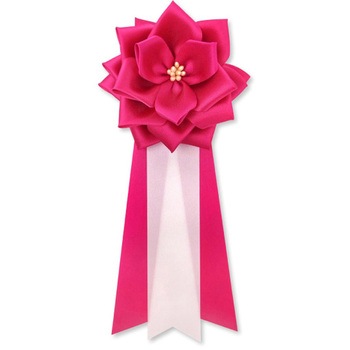 リボン徽章 記章 胸章 中リボンバラ サテン YONEOKA RIBBON