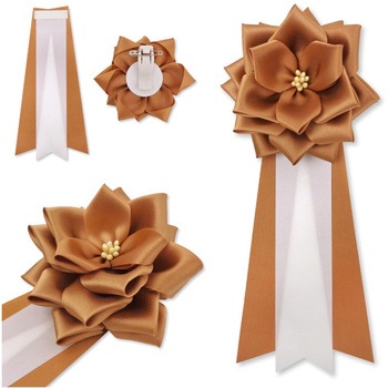 リボン徽章 記章 胸章 中リボンバラ サテン YONEOKA RIBBON